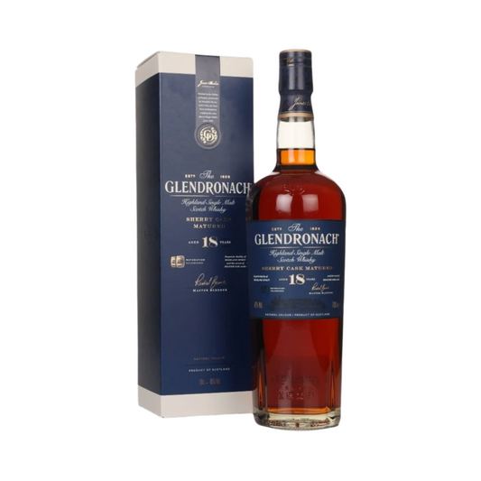 Glendronach 18 Year Old Sherry Cask Matured Highland Single Malt Scotch Whisky 700ml