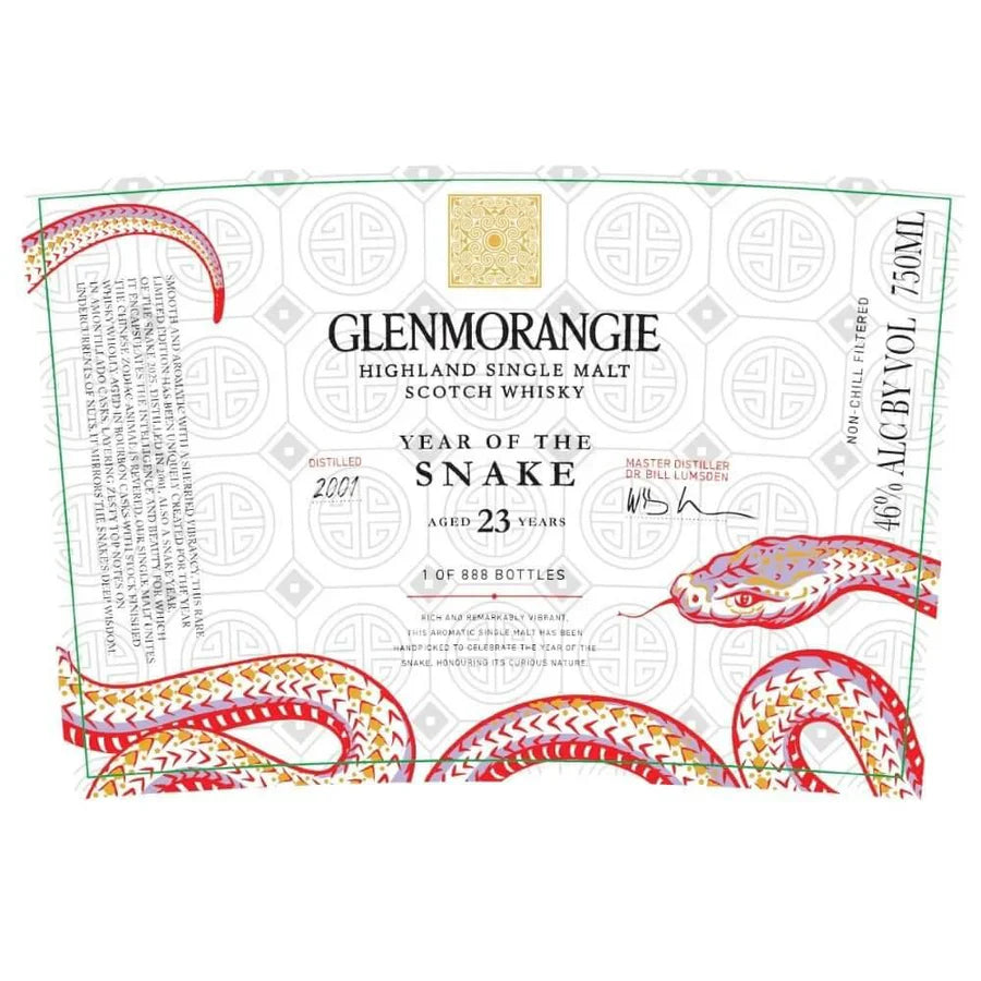 Glenmorangie Year of The Snake 23 Year Old Single Malt Scotch Whisky 750ml