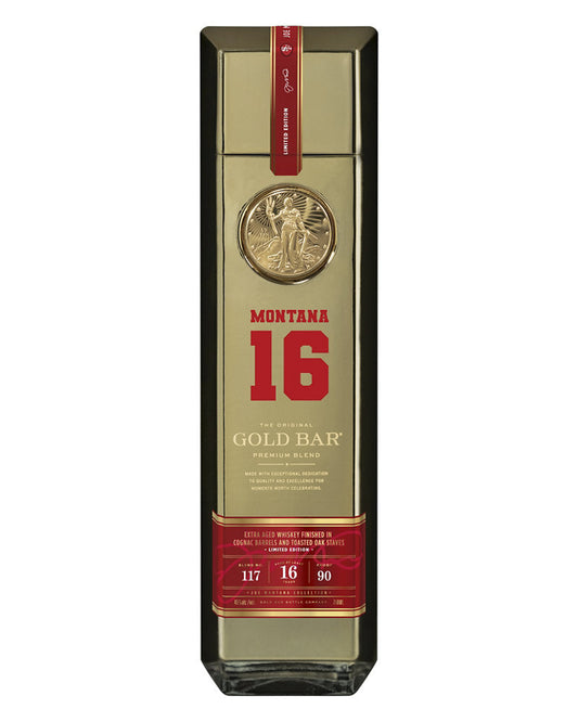 Gold Bar Joe Montana Blended 117 16 Year Old American Whiskey 750ml