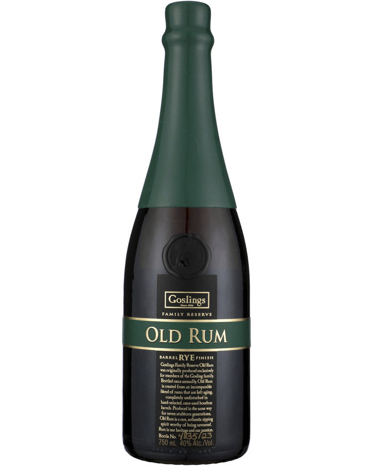 Goslings Family Rye Barrel Finish Reserve Old Rum 750ml