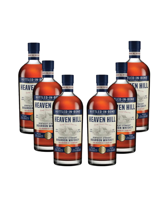 Heaven Hill 7 Year Old Kentucky Straight Bourbon Whiskey 6 Bottles Bundle Pack