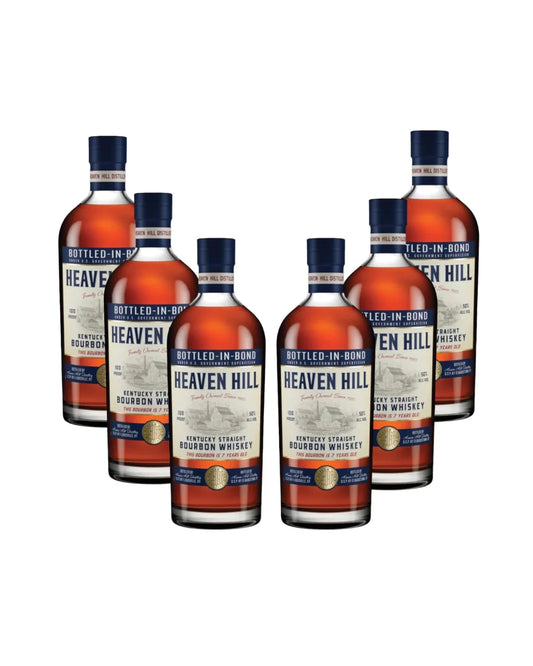 Heaven Hill 7 Year Old Kentucky Straight Bourbon Whiskey 6 Bottles Bundle Pack