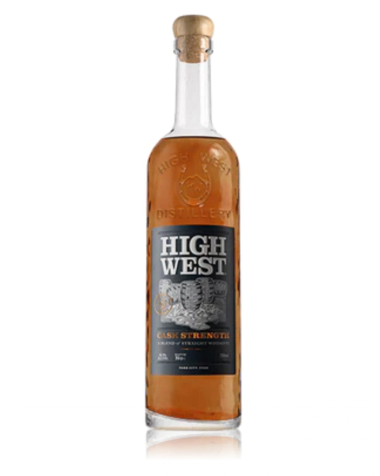 High West Cask Strength Blended Straight Bourbon & Rye Whiskey 750ml