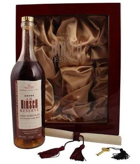 1974 A.H. Hirsch Reserve 16 Year Old Straight Bourbon Whiskey Humidor Set