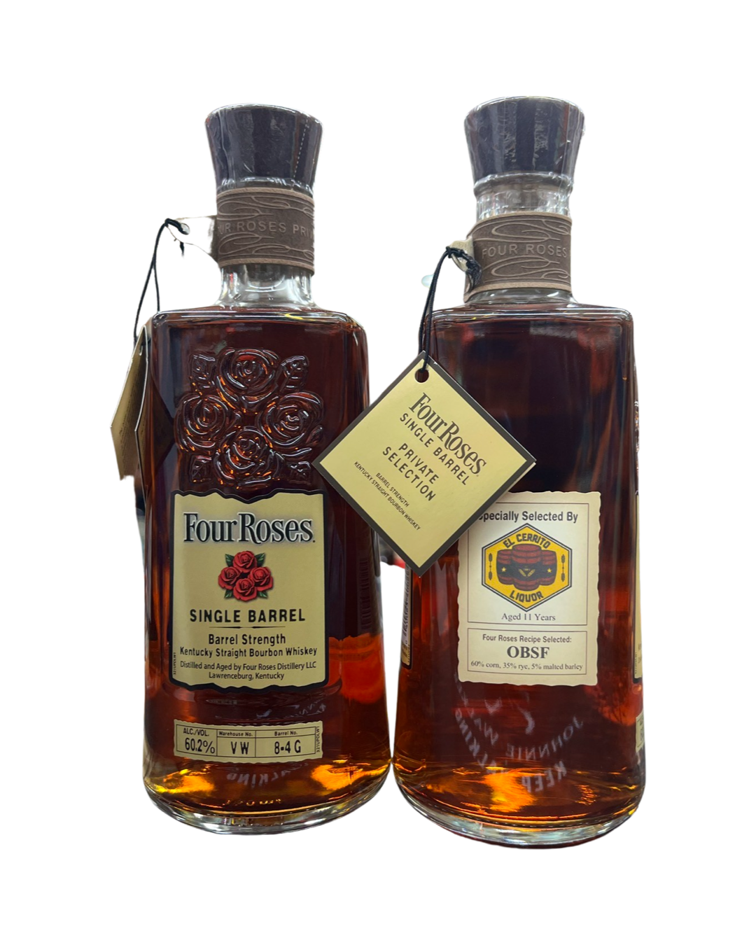 Four Roses 11 Year Old Private Selection Single Barrel OBSF El Cerrito Liquor Store Pick Kentucky Straight Bourbon Whiskey