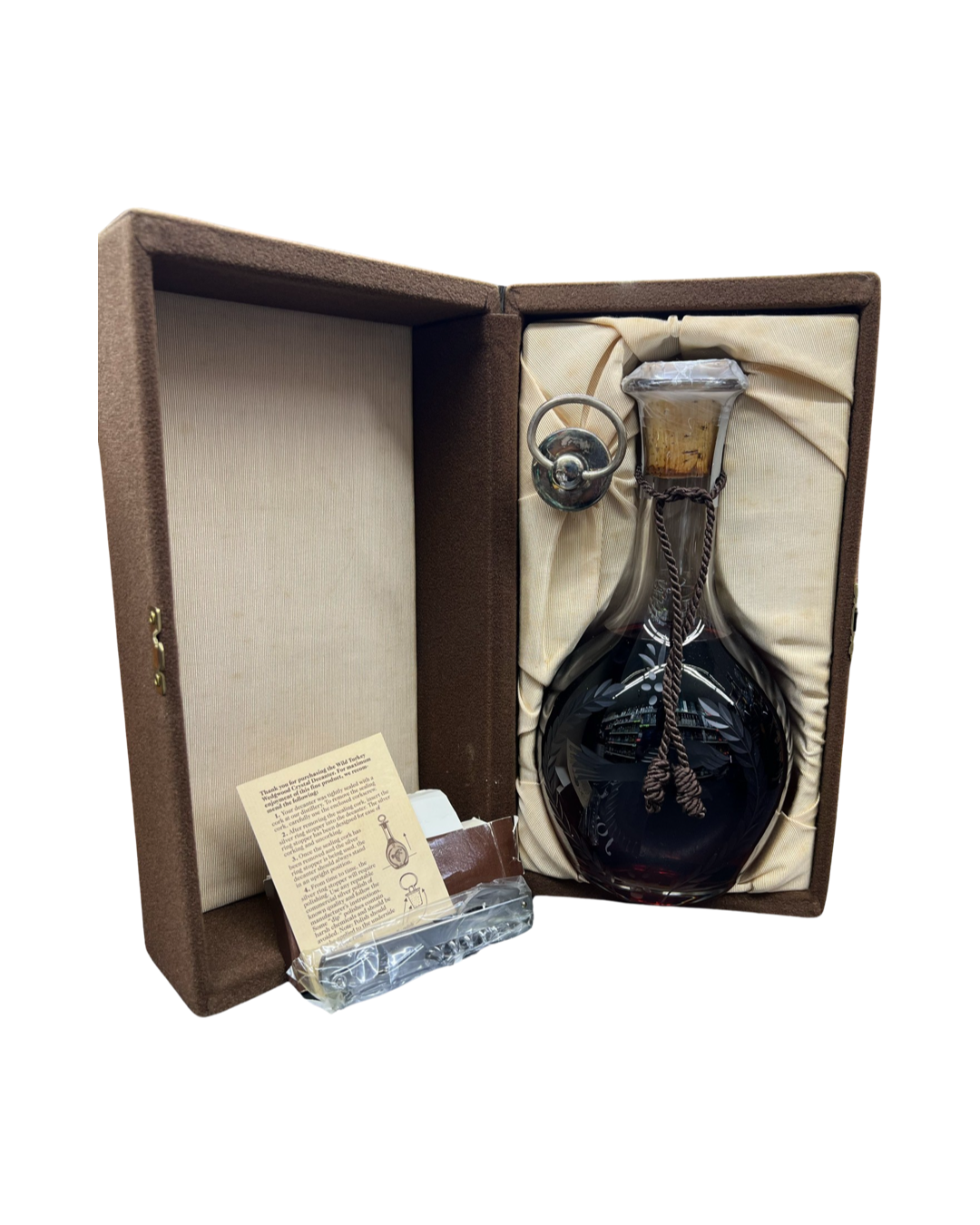 Wild Turkey Wedgwood Crystal Decanter Kentucky Straight Bourbon Whiskey 1Lt