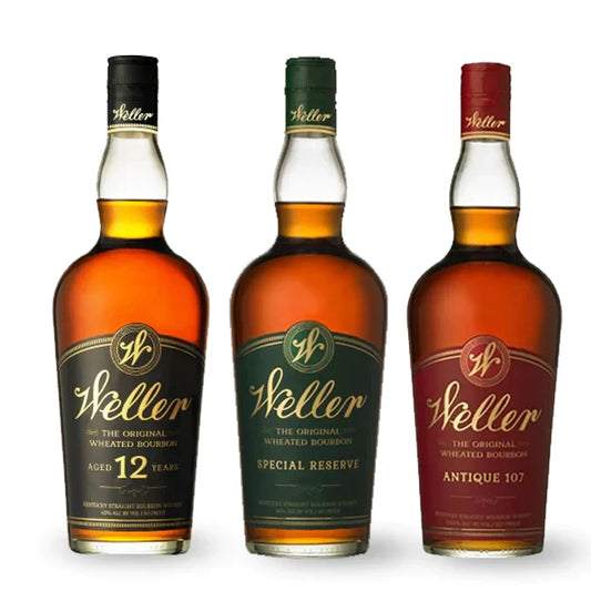 WL Weller Antique 107 Bourbon, Weller 12 year & Weller Special Reserve Bundle Pack