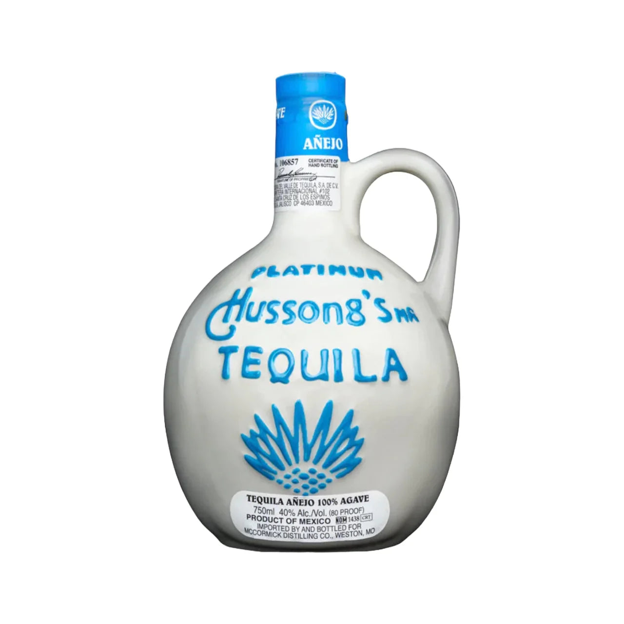 Hussong's Mr Platinum Anejo Tequila 750ml