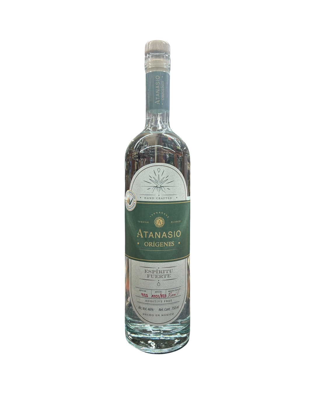 Atanasio Origenes Blanco Tequila 750ml