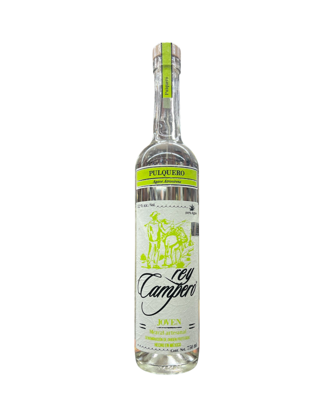 Rey Campero Espadin Pulquero Mezcal Joven 750ml