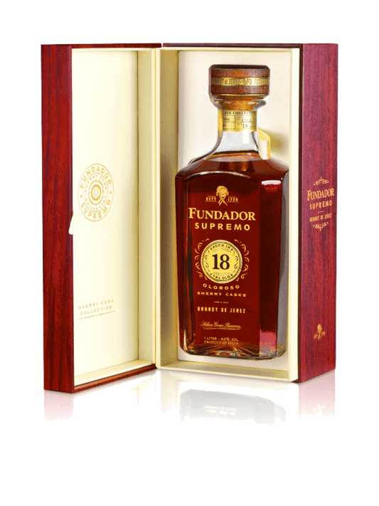 Fundador Supremo Oloroso Sherry Casks 18 Year Old Brandy de Jerez 1Lt
