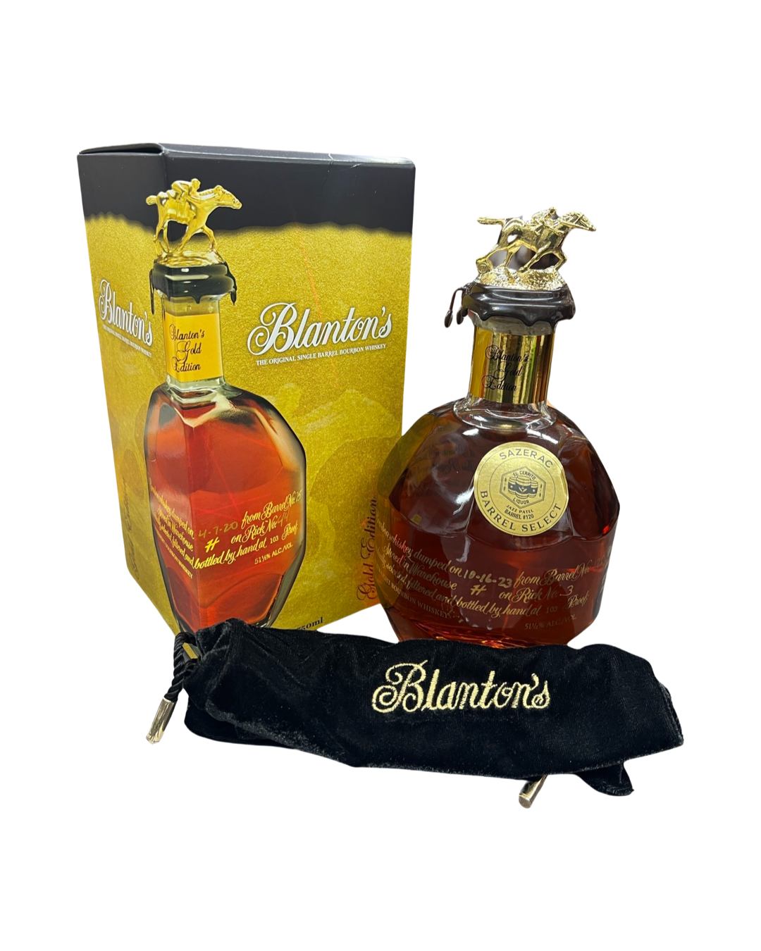 Blanton’s Gold Edition Single Barrel El Cerrito Liquor Exclusive Kentucky Straight Bourbon Whiskey 750ml