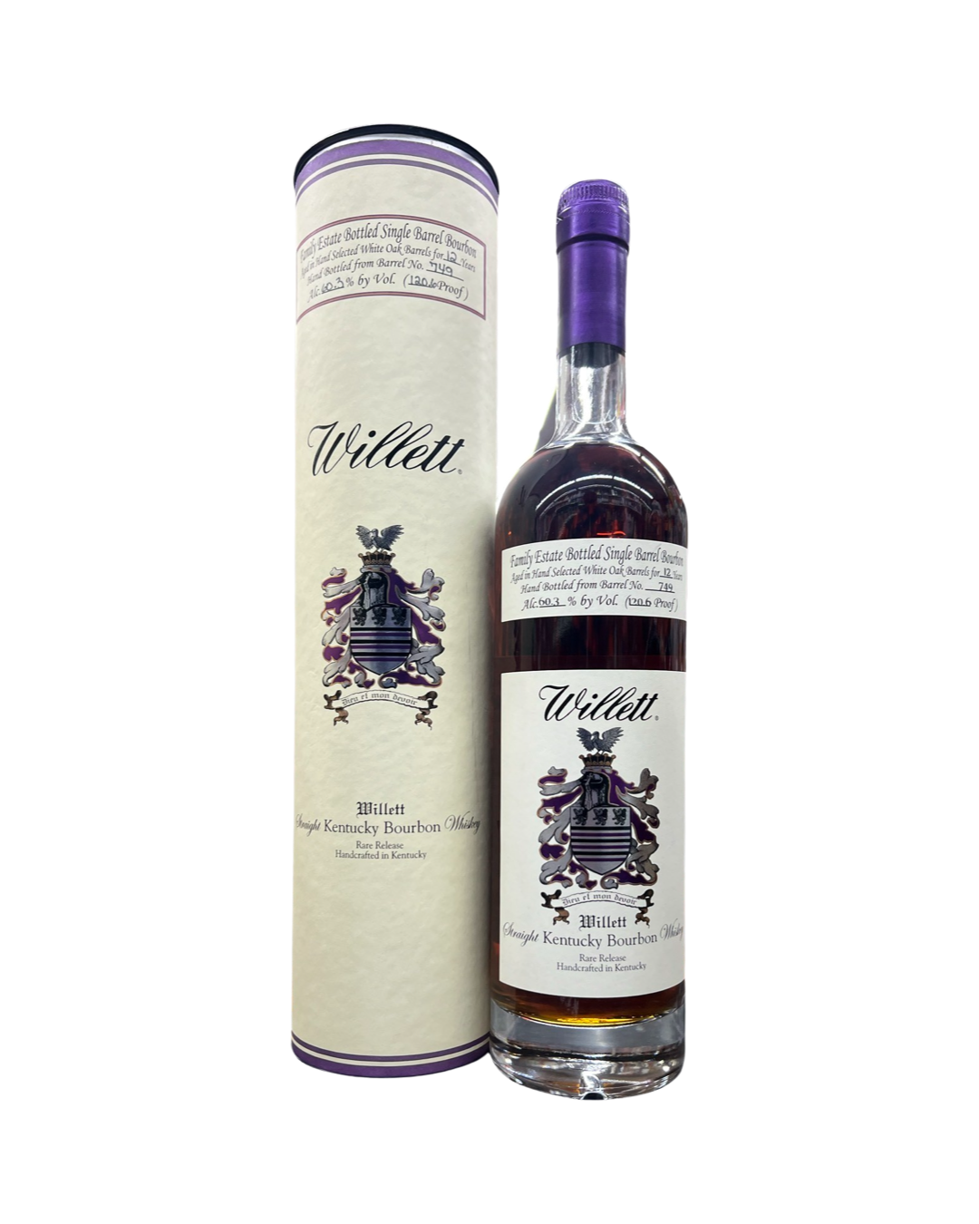 Willett Family Estate Bottled Single Barrel 12 Year Old Barrel No. 749 Kentucky Straight Bourbon Whiskey