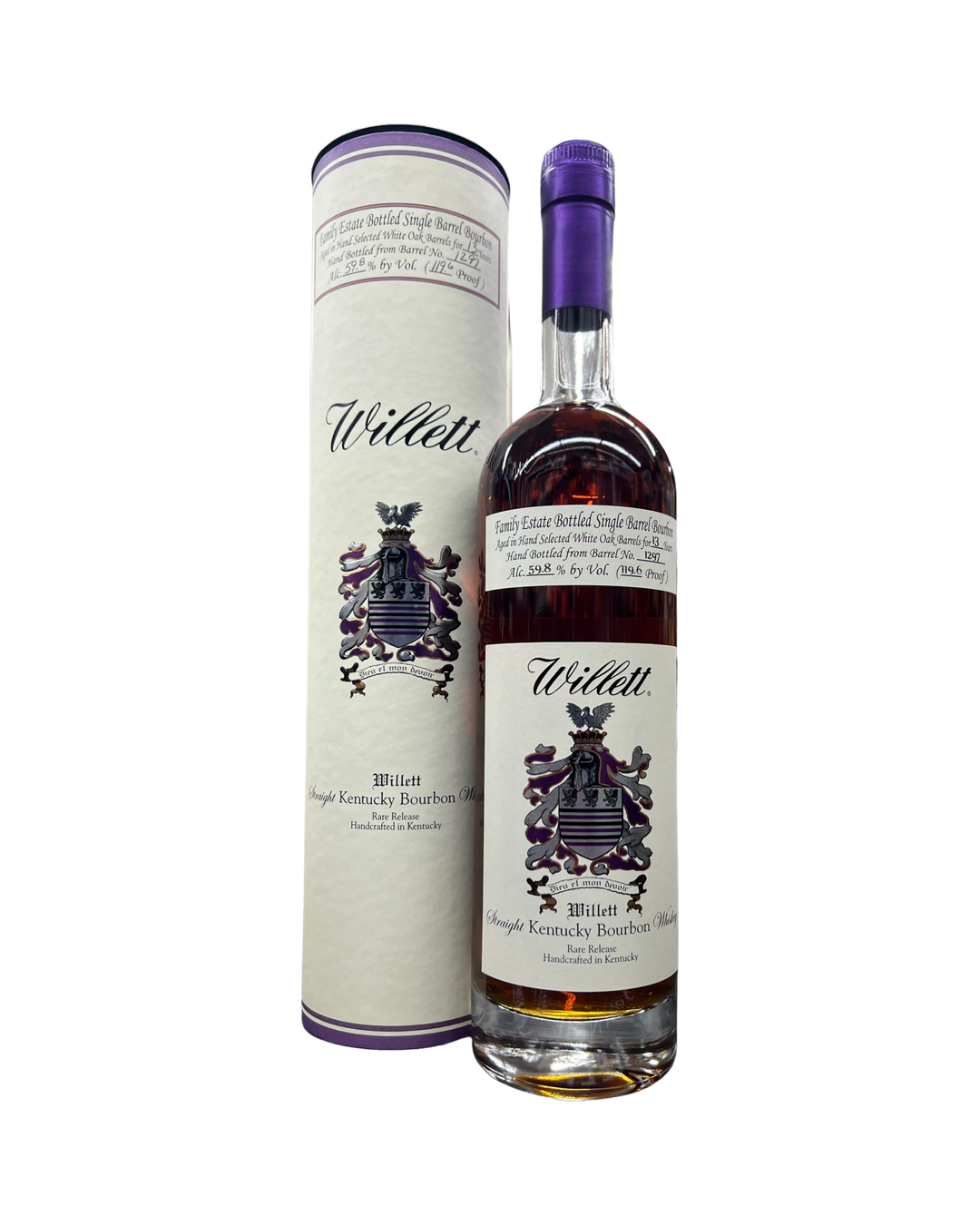 Willett Family Estate Bottled Single Barrel 13 Year Old Barrel No. 1297 Kentucky Straight Bourbon Whiskey