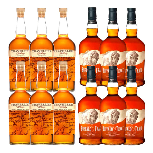 Traveller Whiskey & Buffalo Trace Bourbon 12bottle Bundle Pack