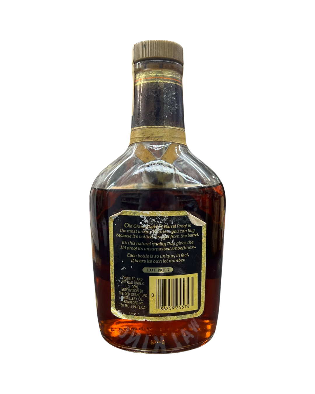 Old Grand-Dad Barrel Proof Kentucky  Lot No.7 Straight Bourbon Whiskey