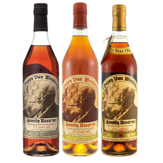 Pappy Van Winkle 15, 20 & 23 Year Bundle Pack