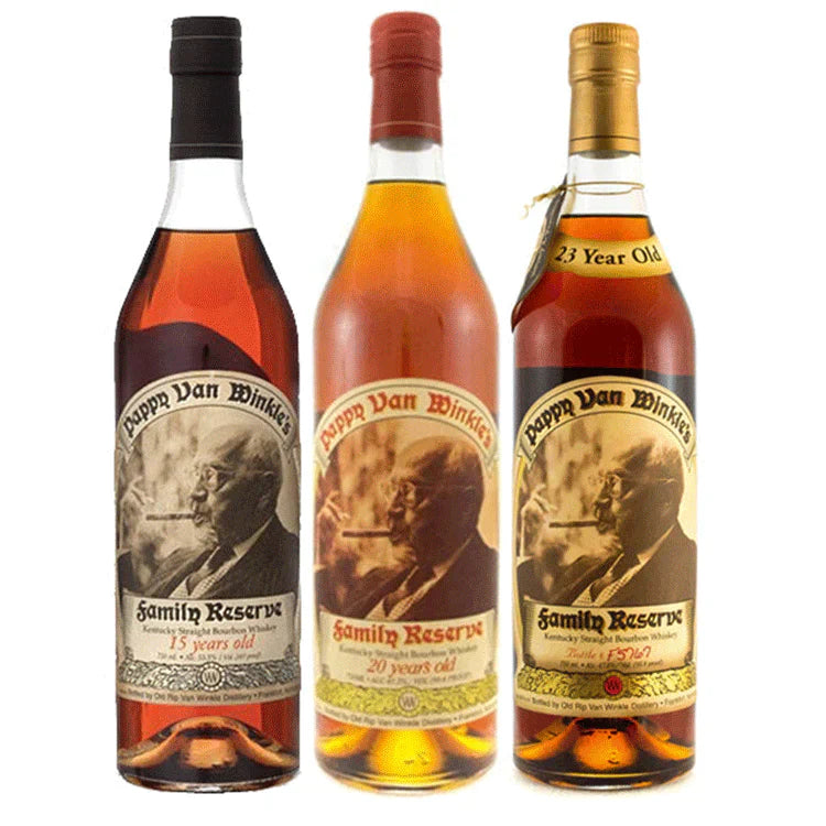 Pappy Van Winkle 15, 20 & 23 Year Bundle Pack
