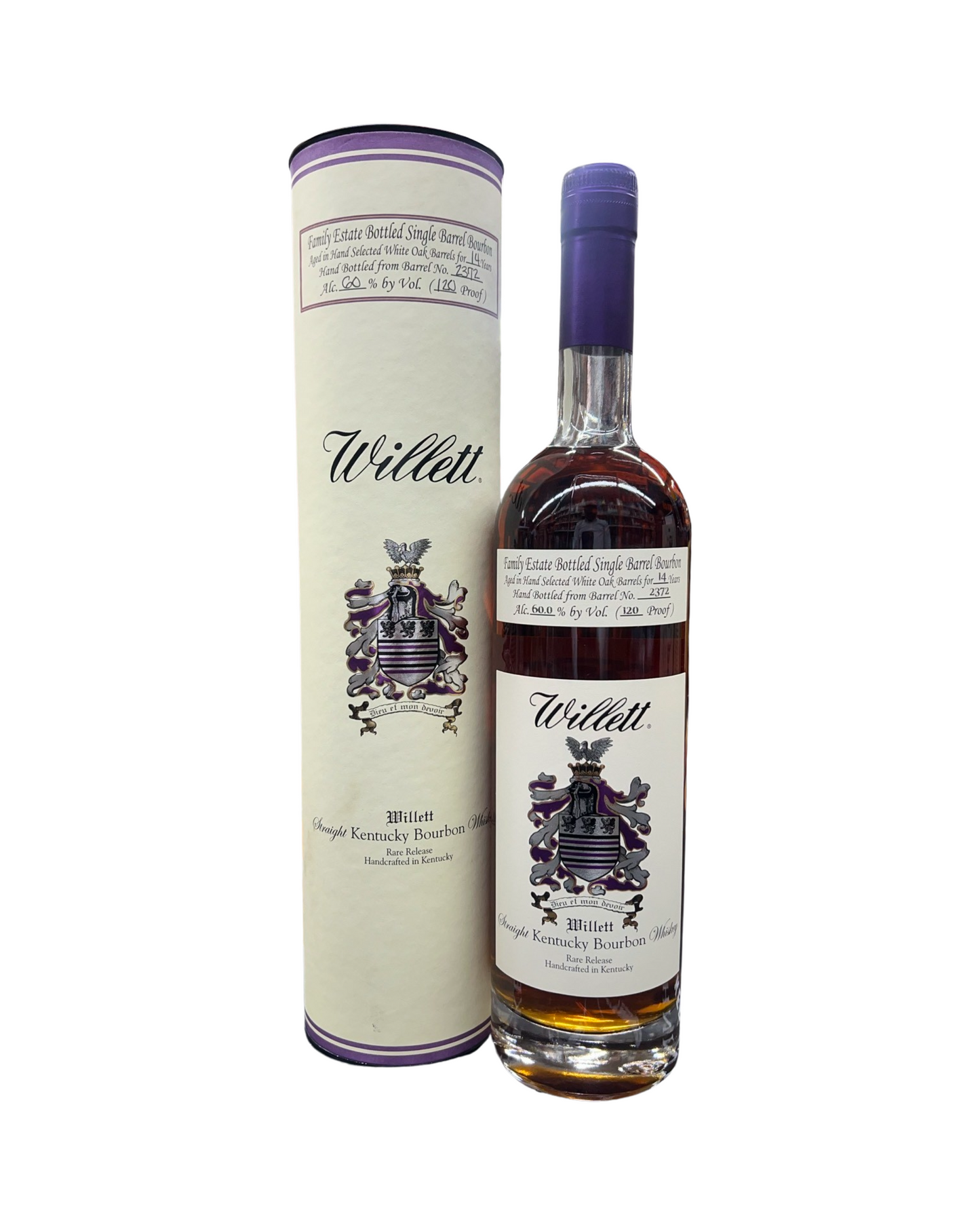 Willett Family Estate Bottled Single Barrel 14 Year Old Barrel No. 2372 Kentucky Straight Bourbon Whiskey