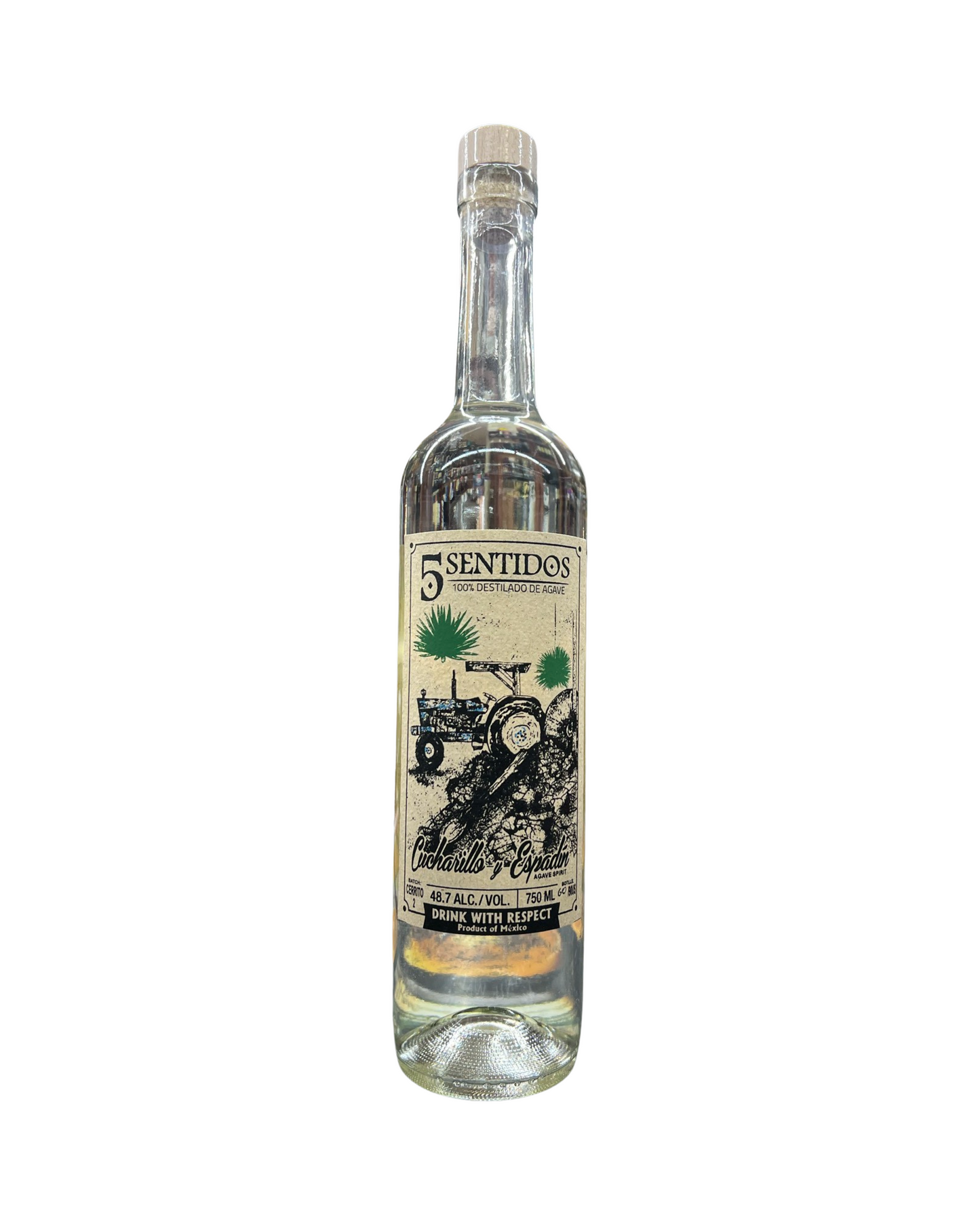 5 Sentidos Cucharillo Y Espadin El Cerrito Liquor Store Exclusive Mezcal 750ml