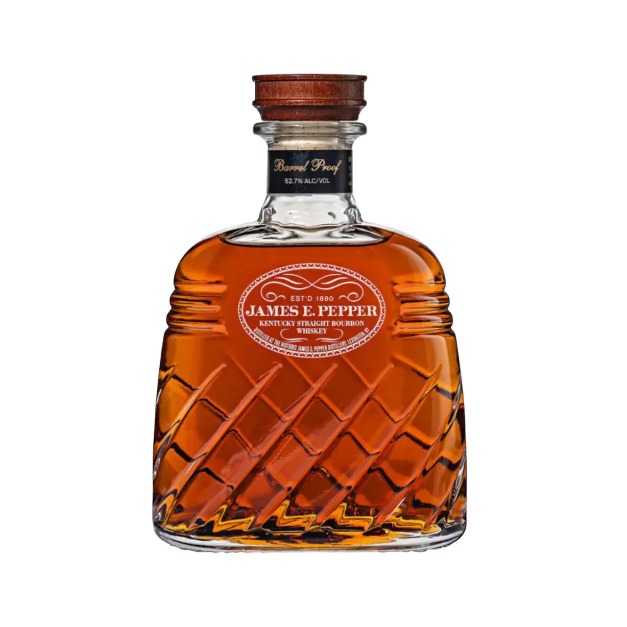 James E.Pepper Decanter Barrel Proof Straight Bourbon Whiskey