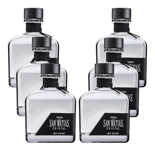 Casa San Matias Cristal Anejo Tequila Bottle 6-Pack