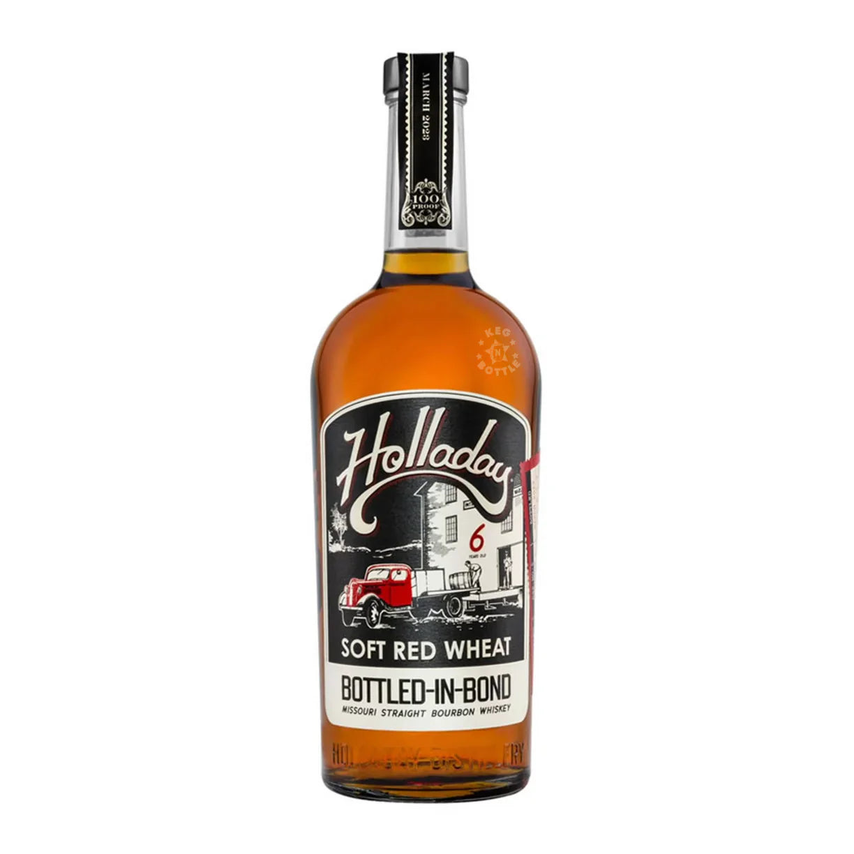 Ben Holladay Soft Red Wheat Missouri Bourbon Whiskey 750ml