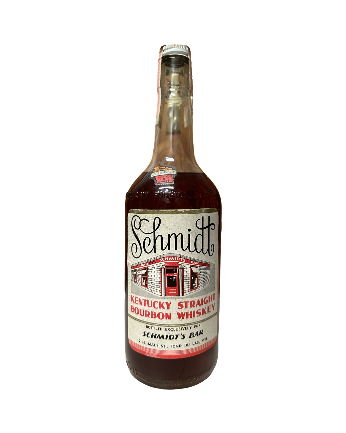 1965 Schmidt Kentucky Straight Bourbon Whiskey 1Lt