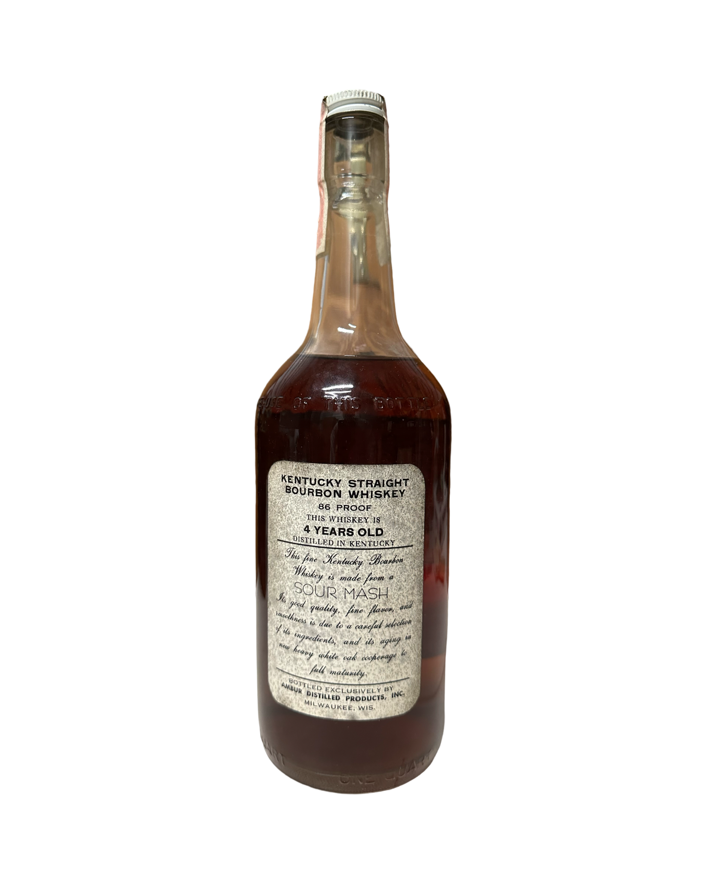 1965 Schmidt Kentucky Straight Bourbon Whiskey 1Lt