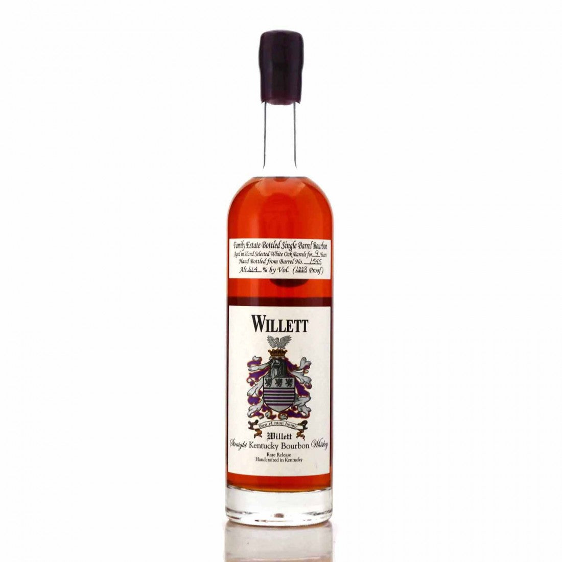 Willett Family Estate Bottled Mike's Whiskeyhandel Hand Selected Single Barrel 9 Year Old Barrel No. 1545 Kentucky Straight Bourbon Whiskey