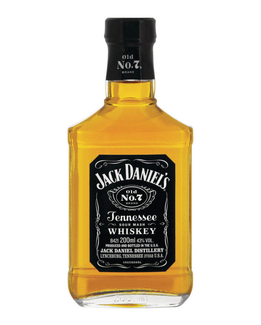 Jack Daniel's Black Label Old No.7 Brand Sour Mash Whiskey 200ml