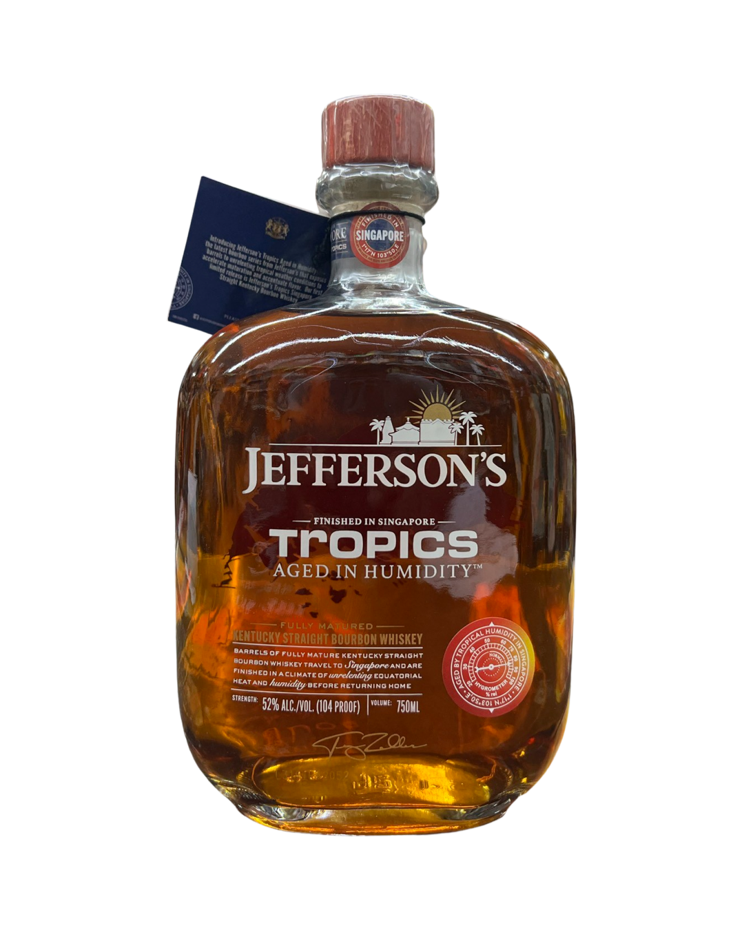Jefferson's Tropics Aged In Humidity Finished in Singapore Kentucky Straight Bourbon Whiskey 750ml