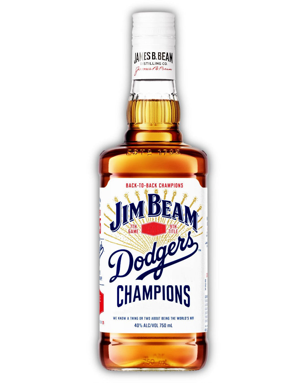 Jim Beam L.A. Dodgers Kentucky Straight Bourbon Whiskey 750ml