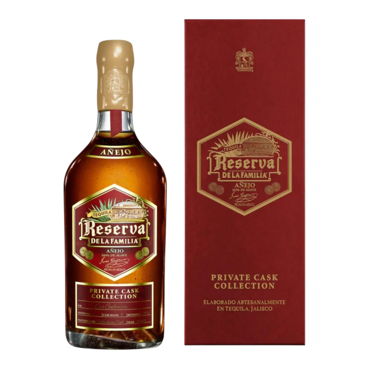 Jose Cuervo De La Familia El Cerrito Liquor Exclusive Private Cask Collection Anejo Tequila