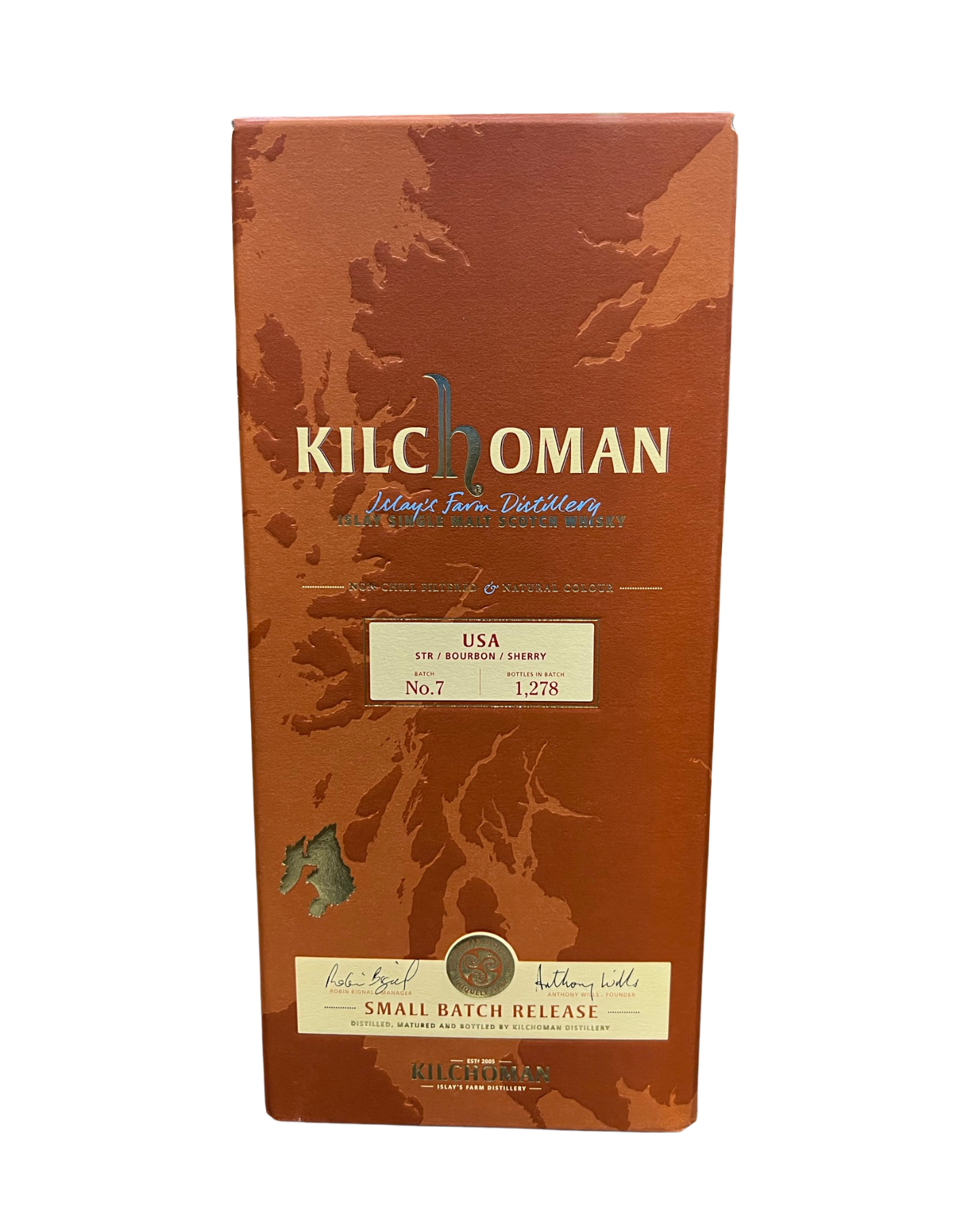 Kilchoman USA STR/Bourbon/Sherry No.7 Small Batch Release Single Malt Scotch Whisky 750ml
