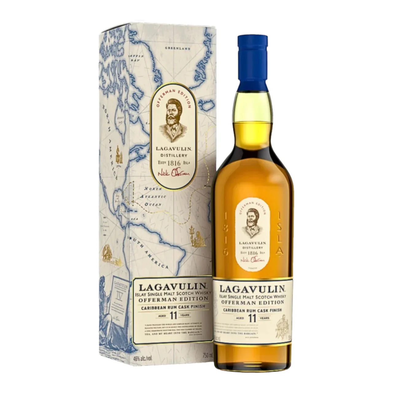 Lagavulin Offerman Edition Carribean Rum Cask Finish 11 Year Old Single Malt Scotch Whisky 750ml