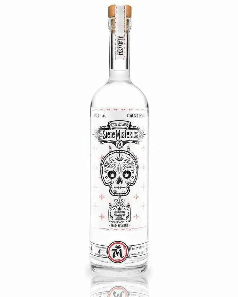 Los Siete Misterios Espadin - Cuishe - Tepeztate - Tobala Ensamble Mezcal Joven 750ml