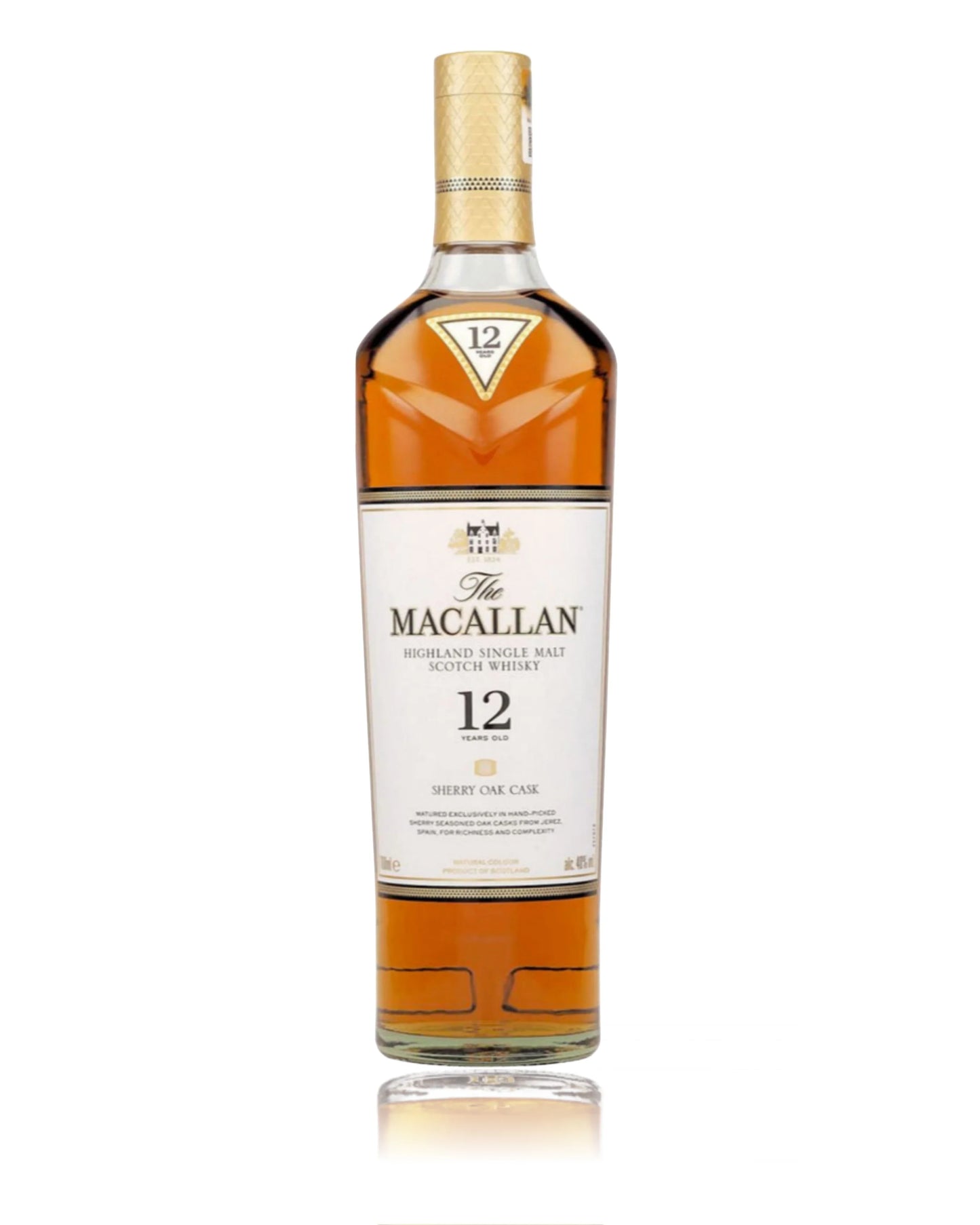 Macallan Sherry Oak Cask 12 Year Old Single Malt Scotch Whisky 750ml