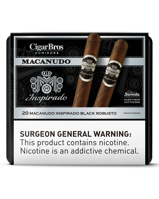Macanudo Inspirado Orange Robusto Cigar  With Personal Humidor by CigarBros (Box of 20)
