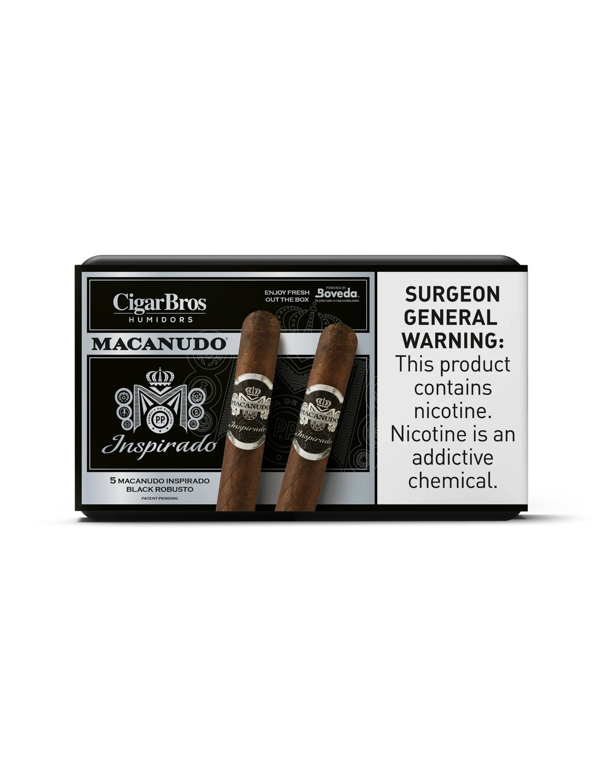 Macanudo Inspirado Orange Robusto Cigar With Personal Humidor by CigarBros (Box of 5)