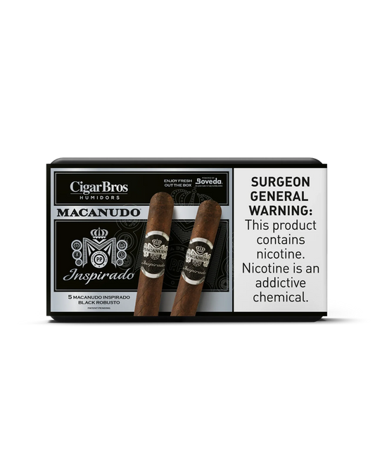 Macanudo Inspirado Orange Robusto Cigar With Personal Humidor by CigarBros (Box of 5)