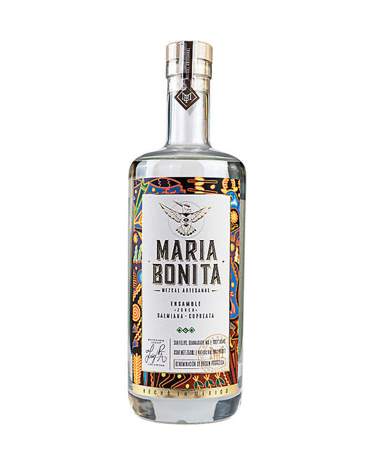 Maria Bonita Ensamble Saqlmiana Cupreata Artesanal Joven Mezcal 750ml