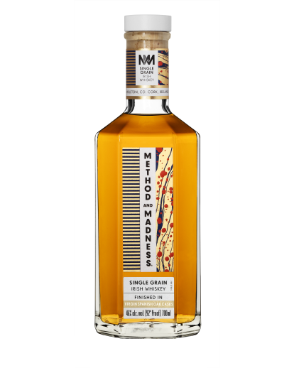 Method & Madness Single Grain Matured In Bourbon Barrels Finished In Virgin Spanish Oak Casks Irish Whiskey 700ml