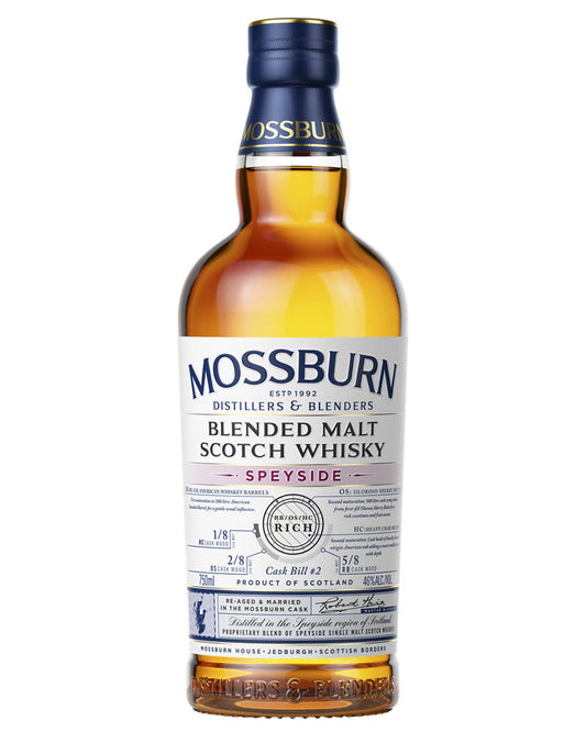 Mossburn Speyside Cask Bill 2 Rich Blended Malt Scotch Whisky 750ml