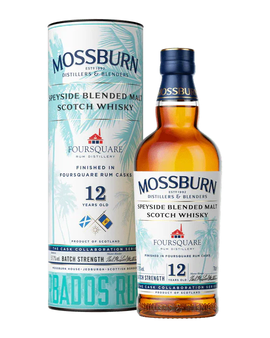 Mossburn Foursquare Rum Cask 12 Year Old Blended Malt Scotch Whisky