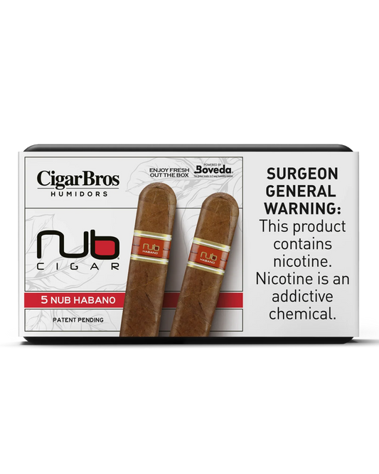 Nub Habano Cigar With Personal Humidor by CigarBros (Box of 5)