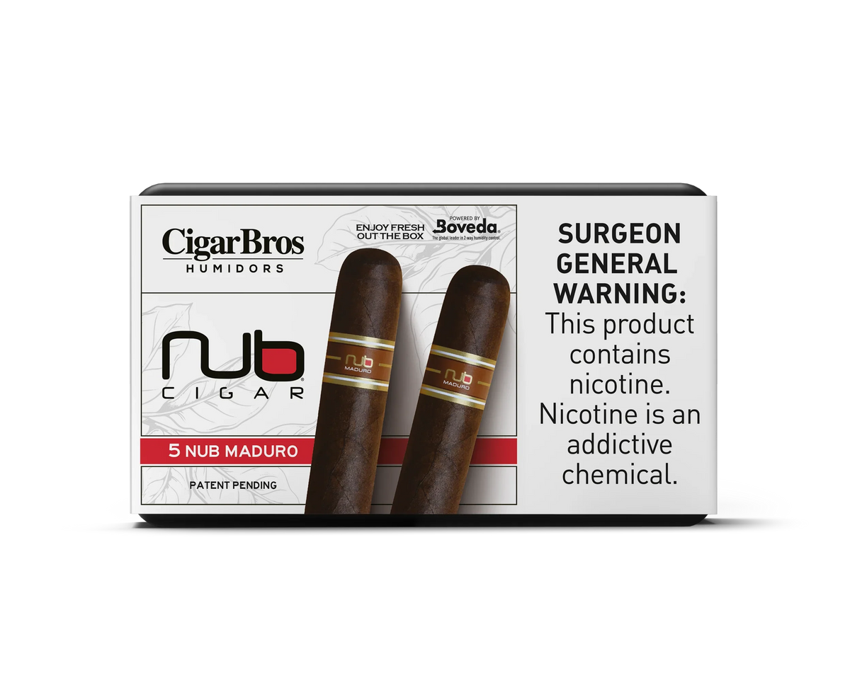Nub Maduro With Personal Humidor by CigarBros (Box of 5)