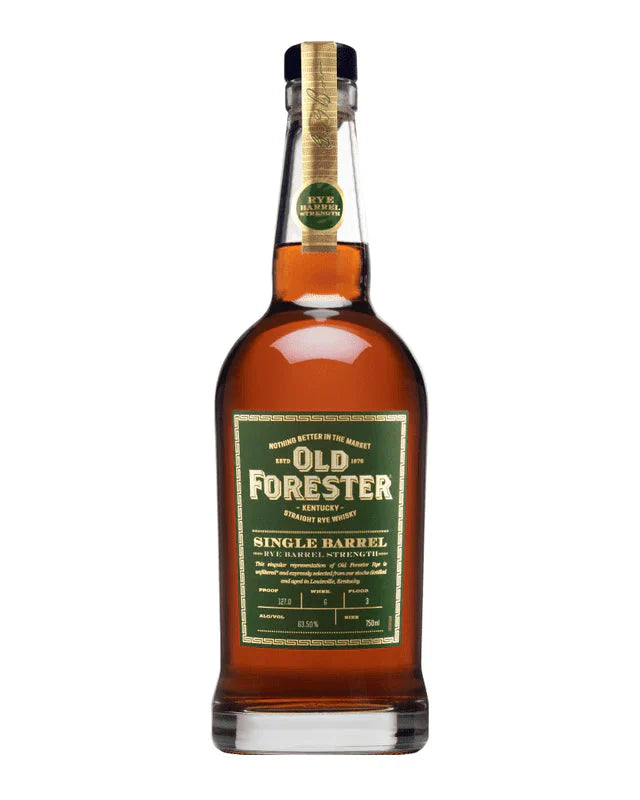 Old Forester Single Barrel Rye Barrel Strength Kentucky Straight Rye Whiskey
