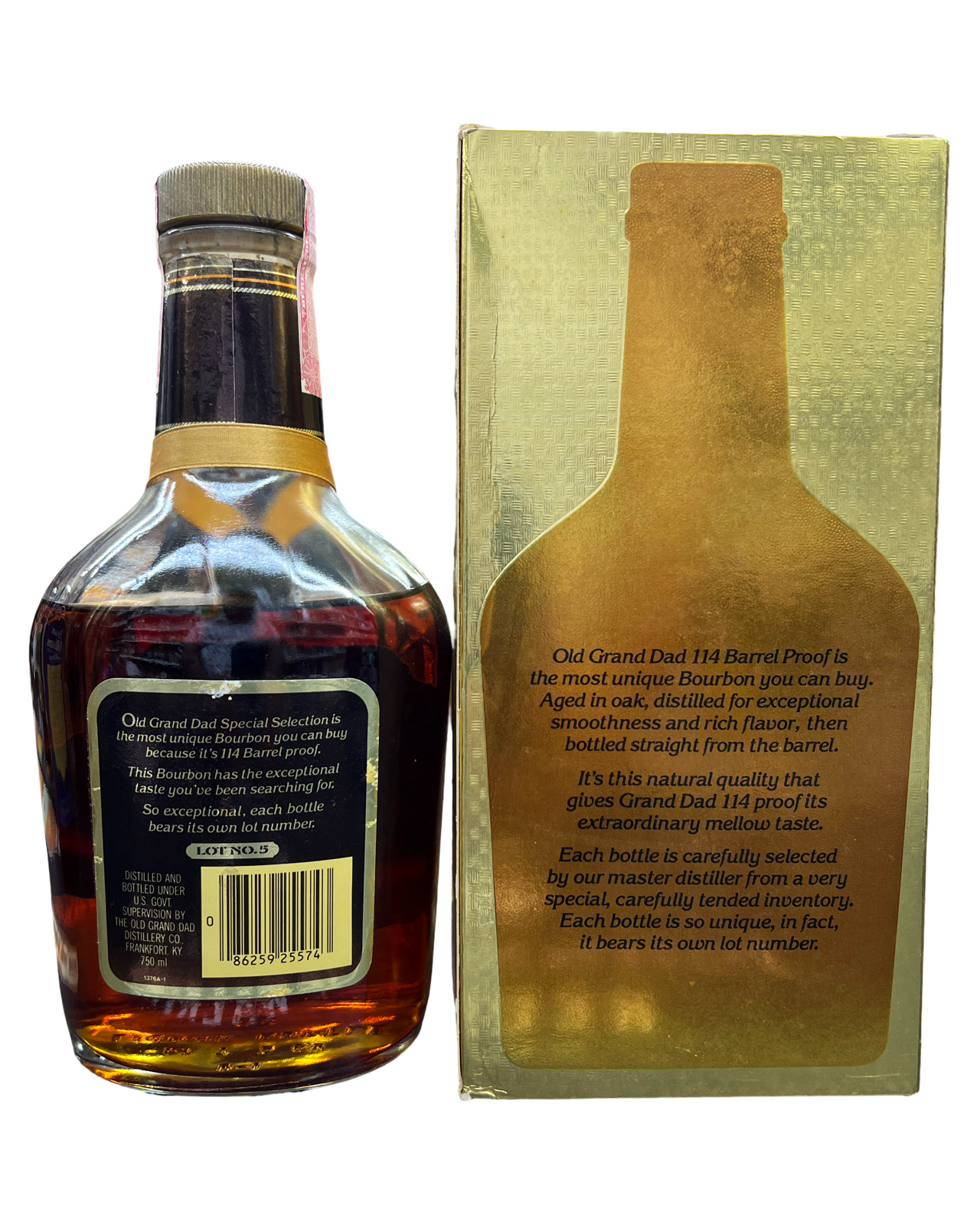 Old Grand Dad 114 Barrel Proof Lot No.5 Kentucky Straight Bourbon Whiskey