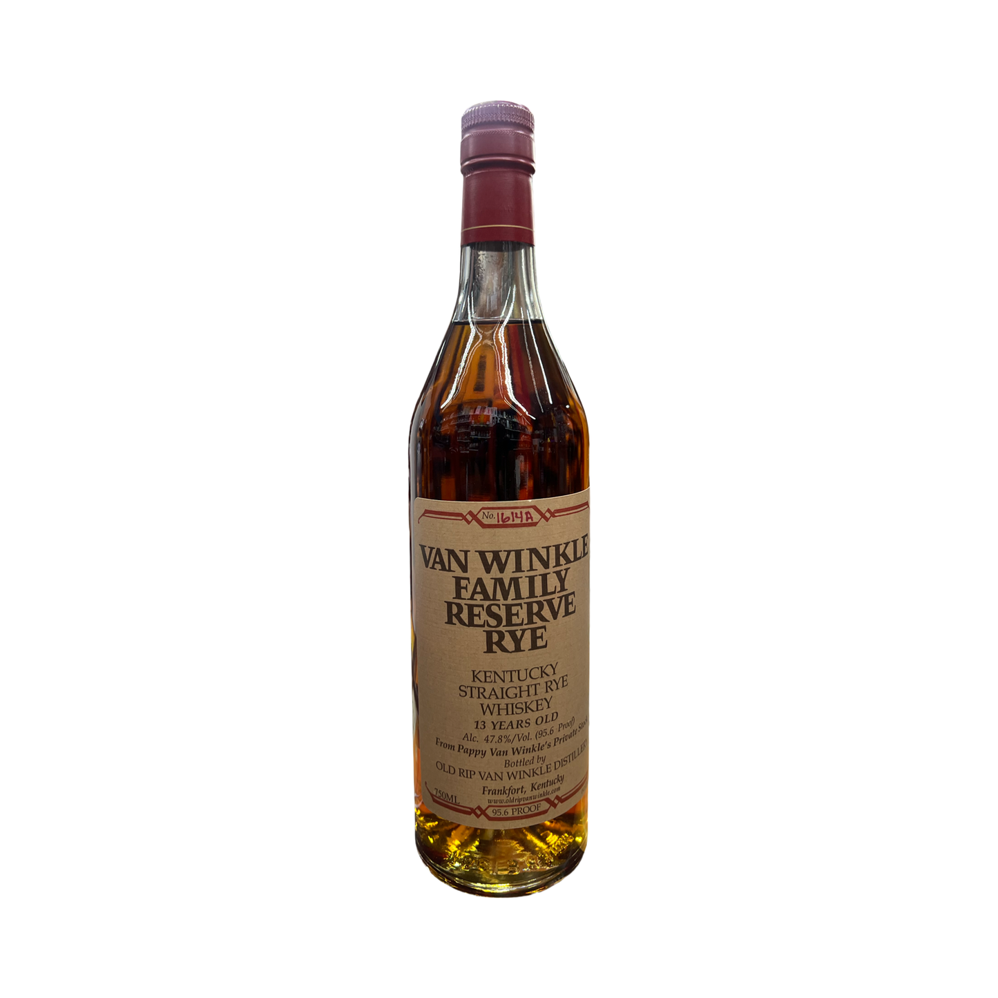 Old Rip Van Winkle Pappy Van Winkle's Family Reserve 13 Year Old Kentucky Straight Rye Whiskey